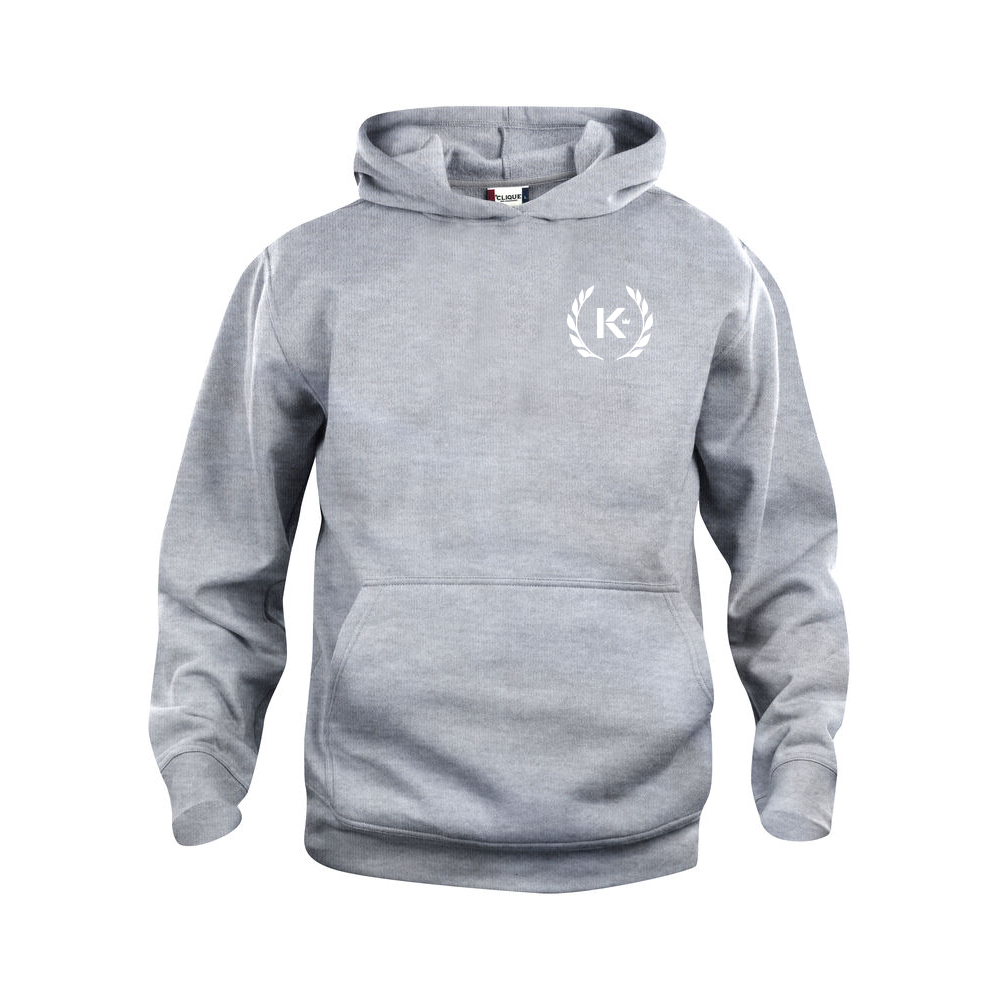 Basic Hoody JR Gråmelerad Gråmelerad
